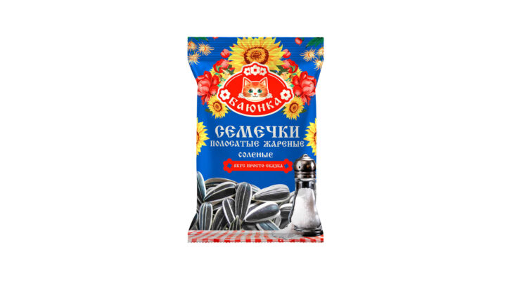 Семена подсолнечника полосатые жареные соленые
