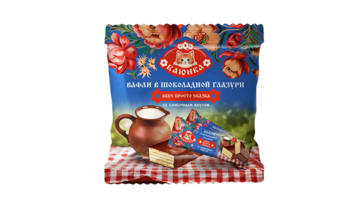 Вафли глазированные со сливочным вкусом