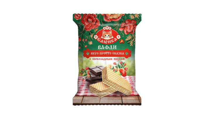 Вафли неглазированные с шоколадным вкусом