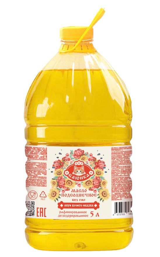 Масло подсолнечное ТМ Баюнка